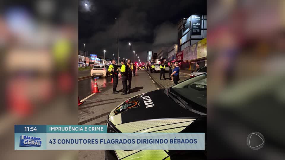 Operações do Detran-DF flagra 43 condutores dirigindo embriagados no final de semana