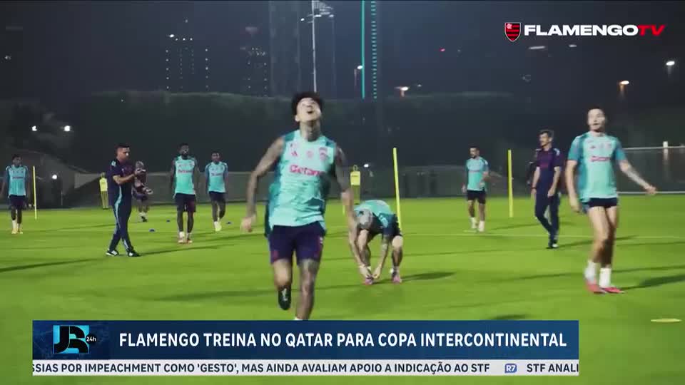 Flamengo faz segundo treino no Catar para o Intercontinental