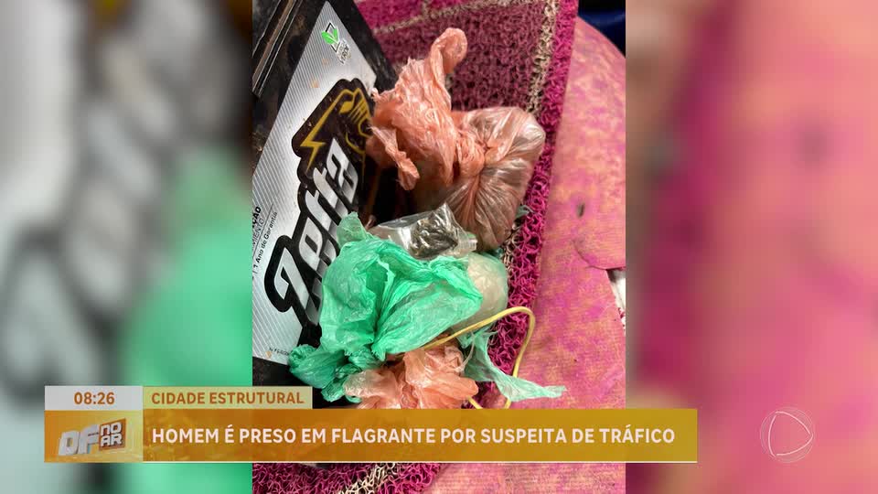 Homem de 19 anos é preso por suspeita de tráfico de drogas na Estrutural (DF)