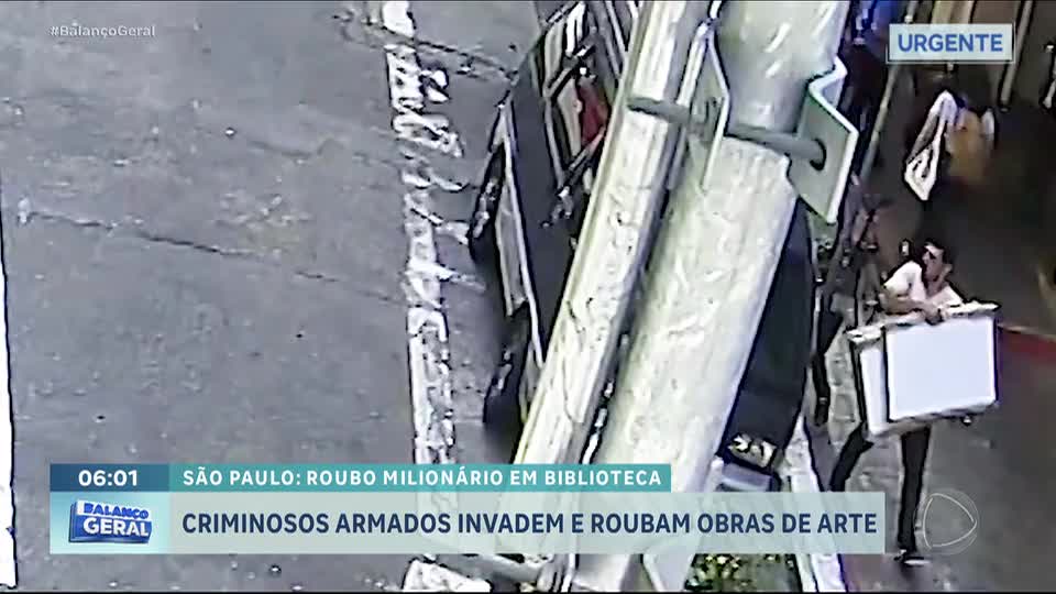 Polícia identifica dupla que roubou obras de arte da biblioteca Mário de Andrade, em São Paulo
