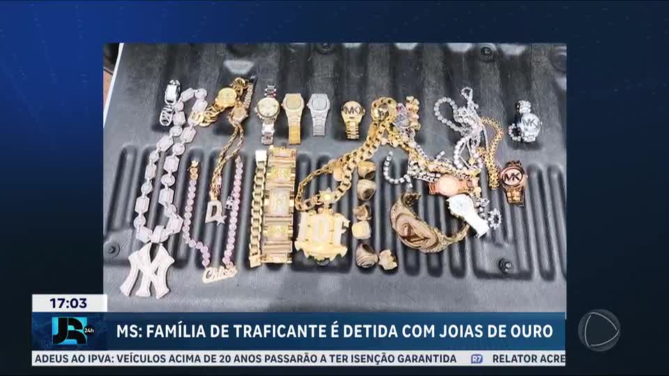 PRF impede fuga da família do traficante Peixão com joias na fronteira com a Bolívia