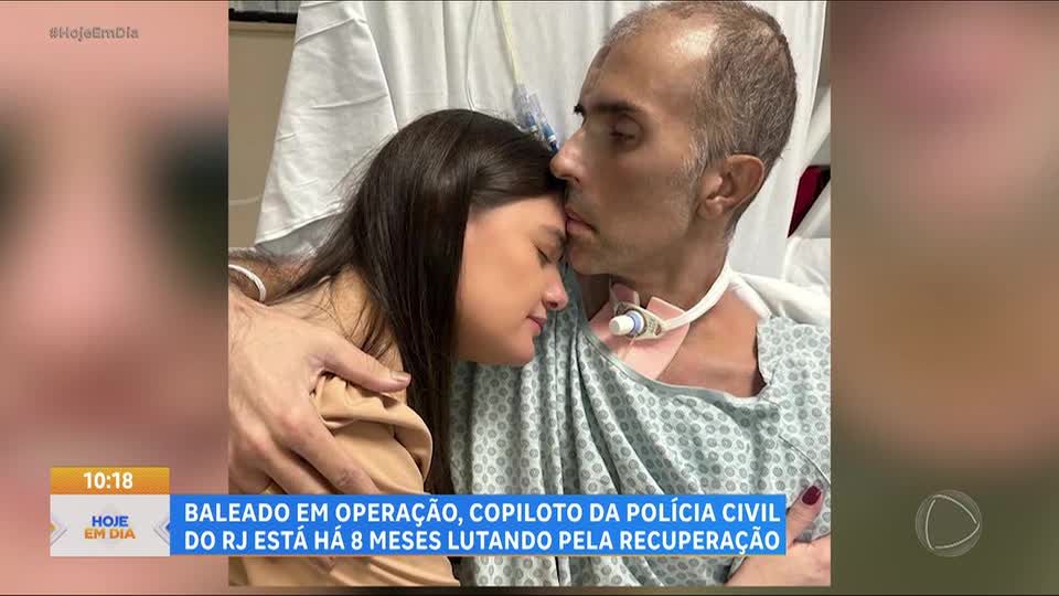 Copiloto da Polícia Civil segue em recuperação oito meses após ser baleado em operação no Rio