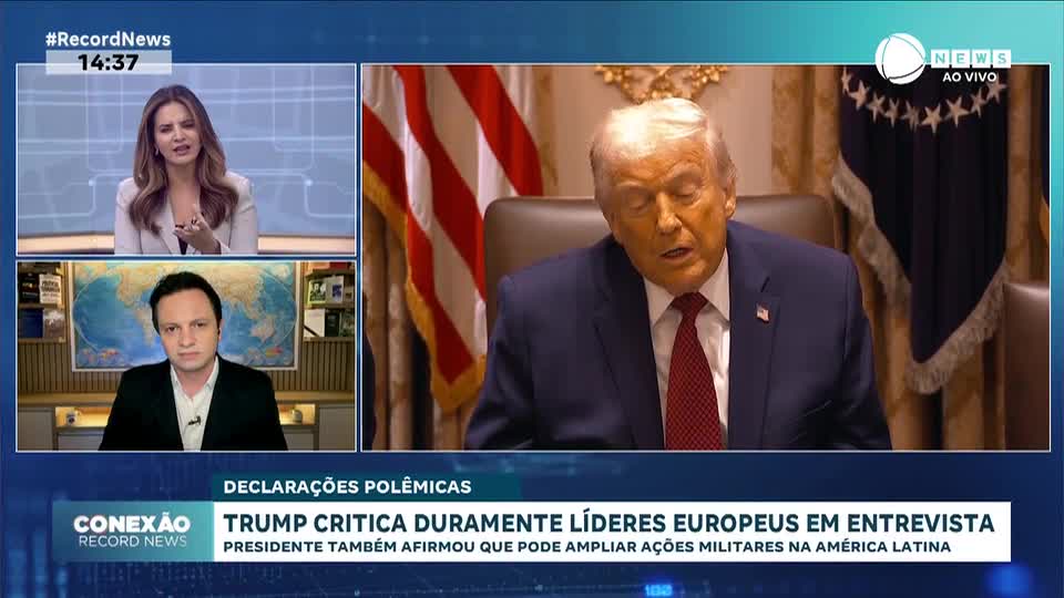 Trump critica duramente líderes europeus em entrevista