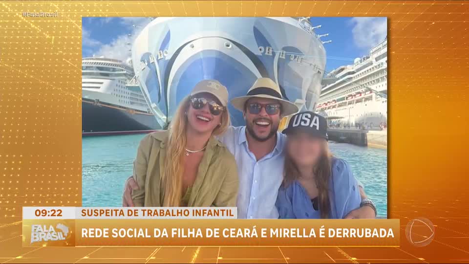 Justiça remove perfil de filha de Ceará e Mirella Santos por suspeita de trabalho infantil