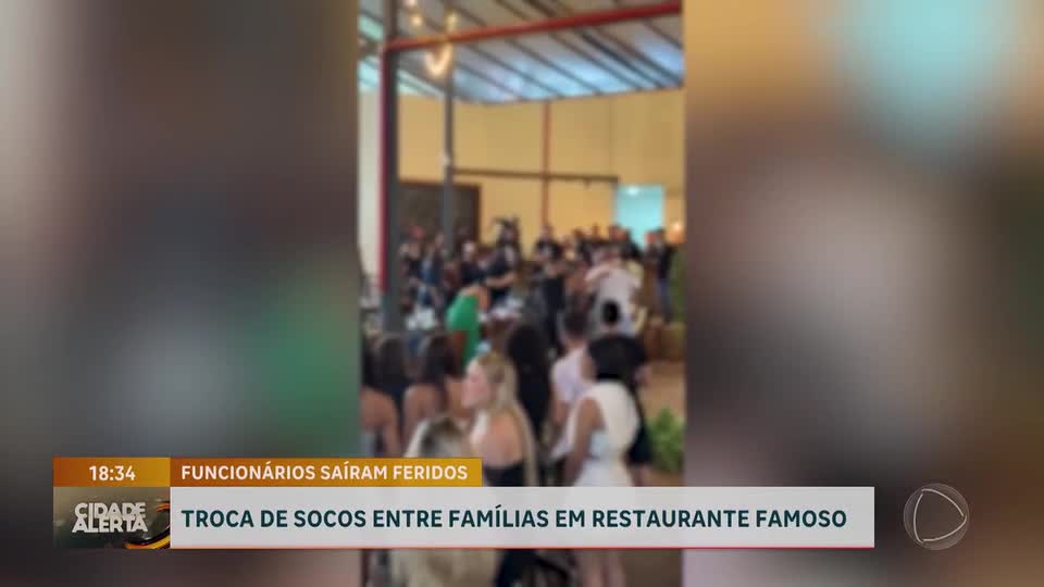 Confusão entre famílias em churrascaria de alto padrão de Brasília termina em briga generalizada