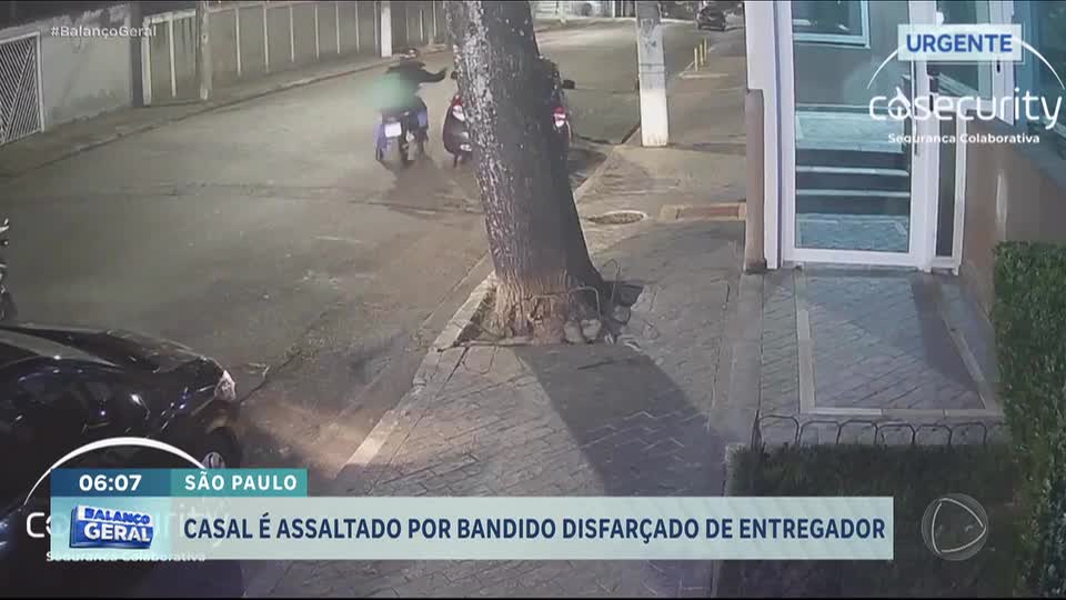 Casal é assaltado por falso entregador na zona sul de São Paulo