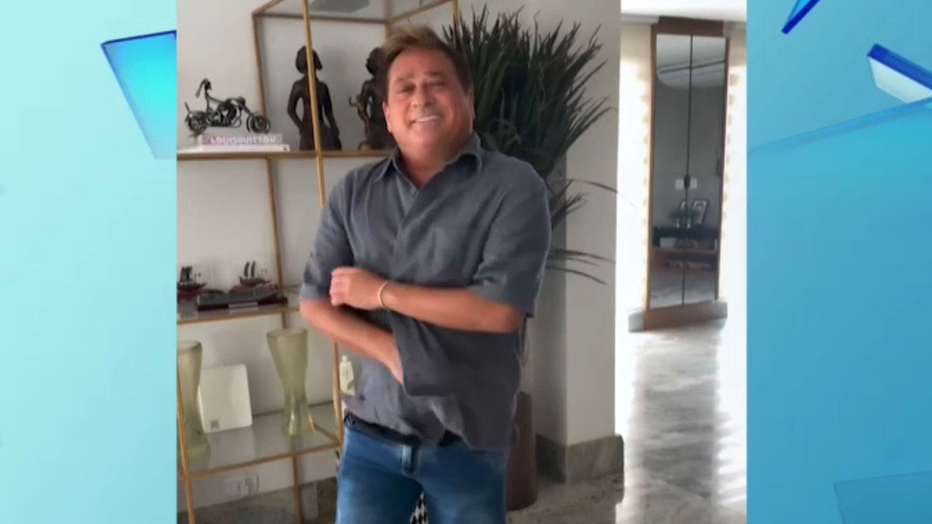 Leonardo esquece nome de doença e é lembrado pela esposa em vídeo