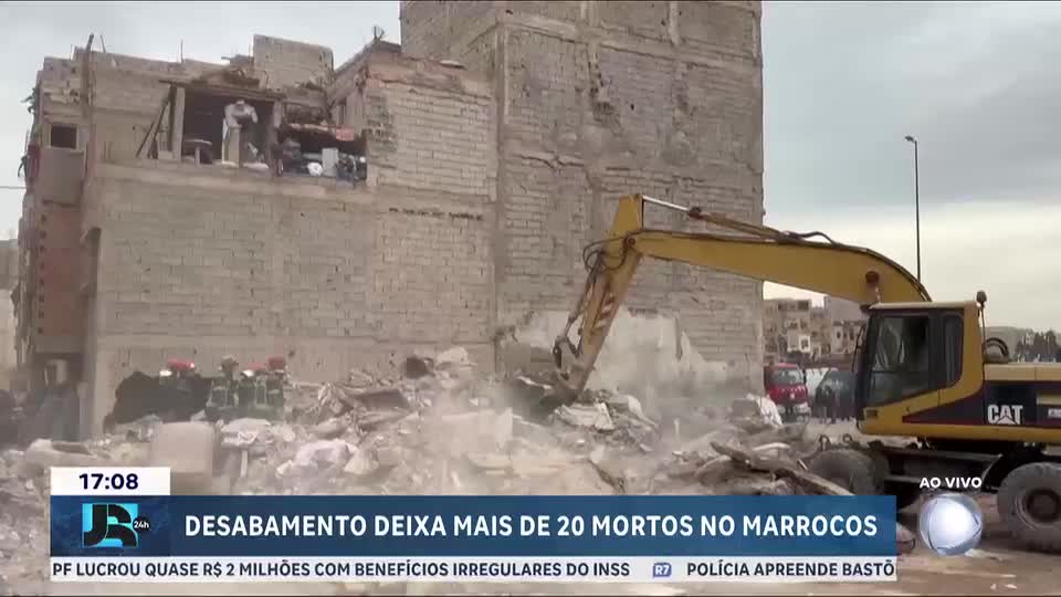 Desabamento de dois prédios deixa mais de 20 mortos no Marrocos