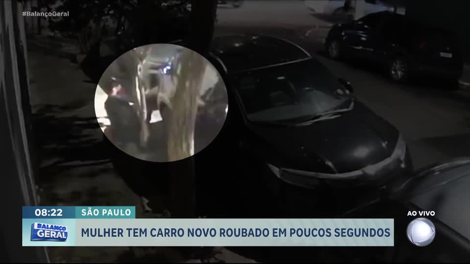 Mulher tem carro furtado em poucos segundos na zona sul de São Paulo