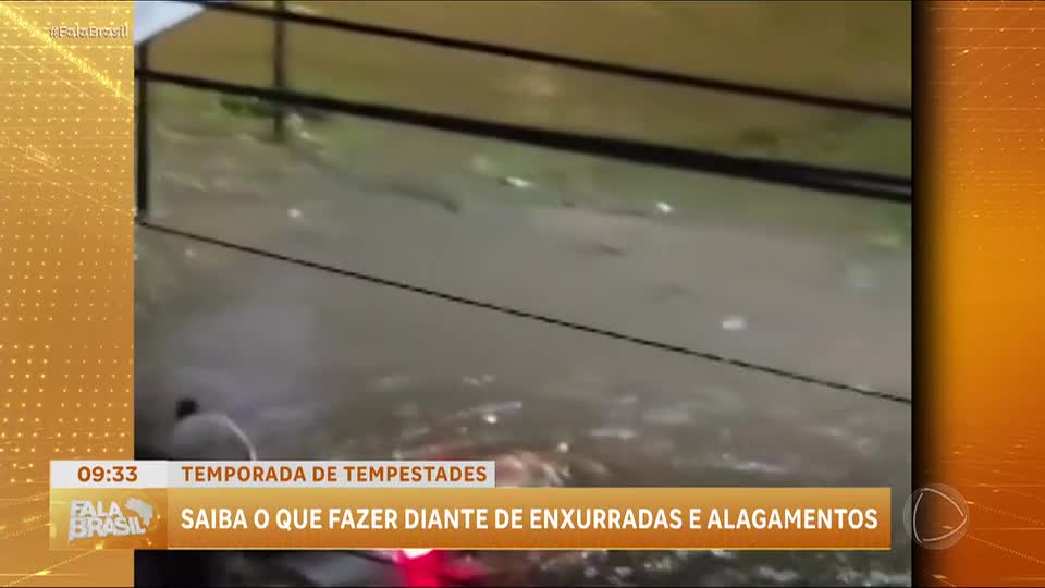 Saiba como agir em situações de enchente e enxurrada