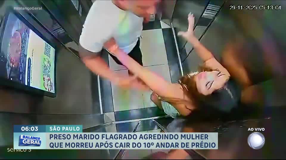 Reviravolta: marido é preso pela morte de mulher que caiu do décimo andar em São Paulo