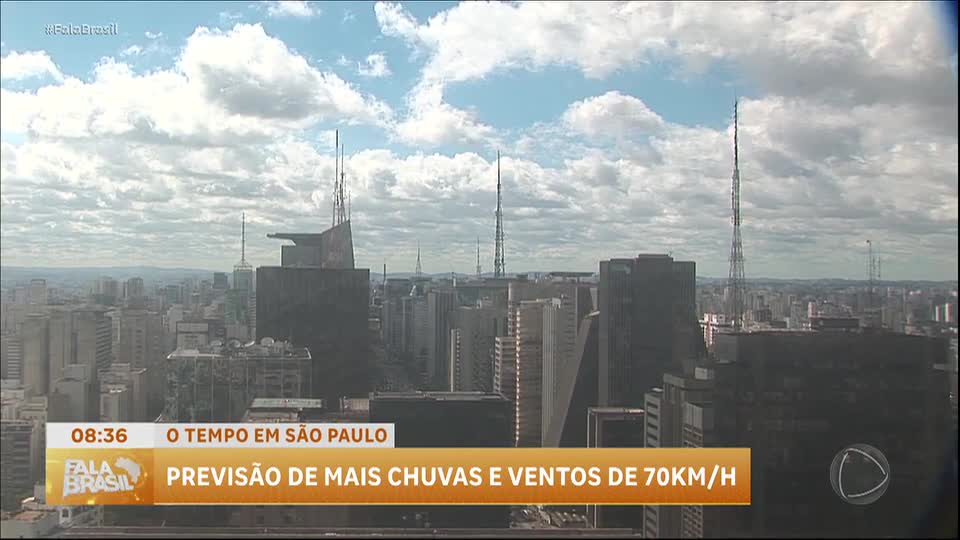 São Paulo continua em estado de alerta para chuva forte nesta quarta (10)