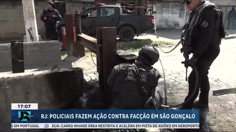 RJ: policiais fazem operação contra facção criminosa em São Gonçalo