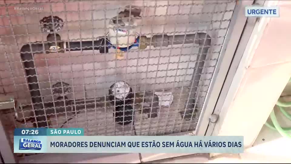 Moradores denunciam falta de água no Jardim Tremembé, zona norte de SP