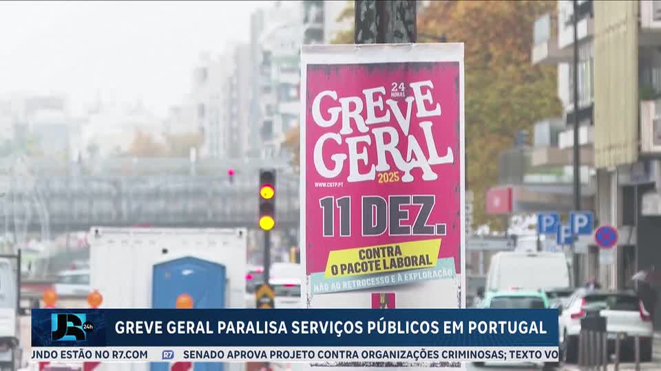 Greve geral paralisa serviços públicos em Portugal