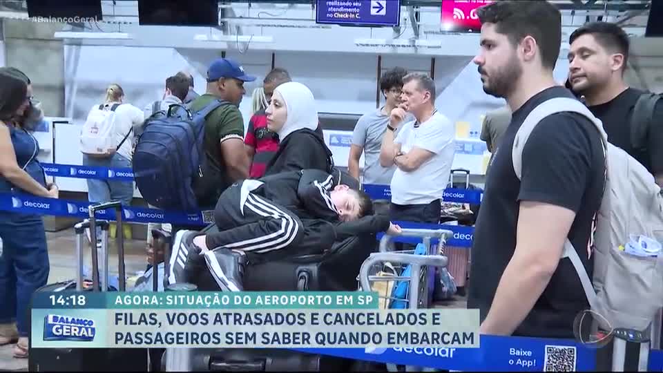 Ventos fortes causam cancelamento de mais de 200 voos em aeroporto de São Paulo