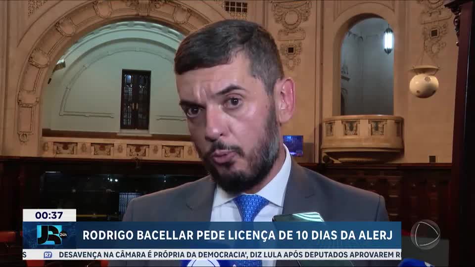 Deputado Rodrigo Bacellar se afasta temporariamente da Assembleia Legislativa do Rio de Janeiro