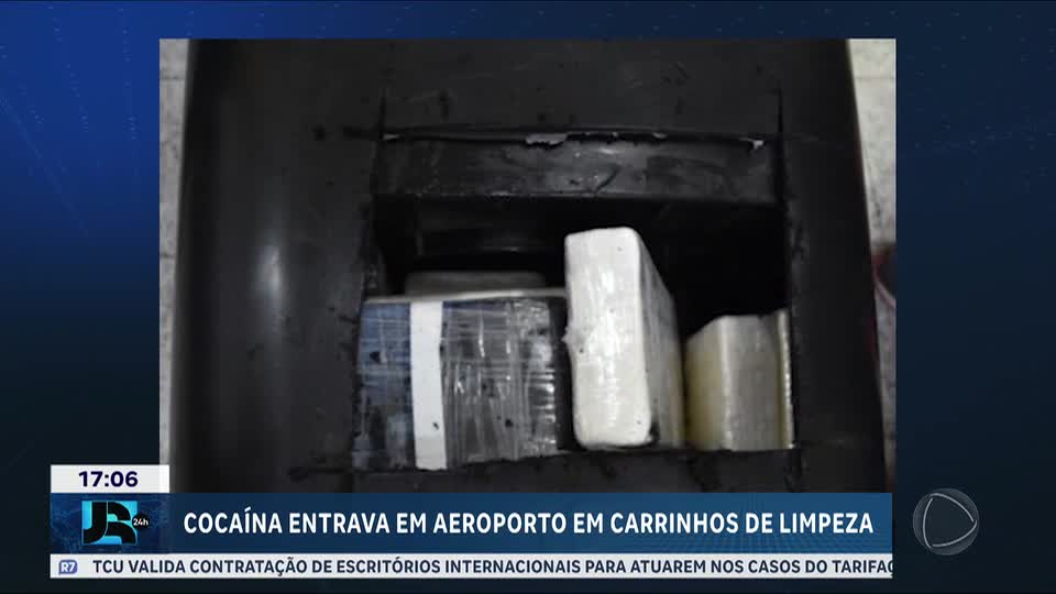 PF prende suspeitos de participar de esquema de tráfico de cocaína no aeroporto de Guarulhos, em SP