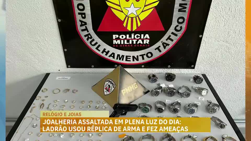 Joalheria é assaltada em plena luz do dia na Grande BH