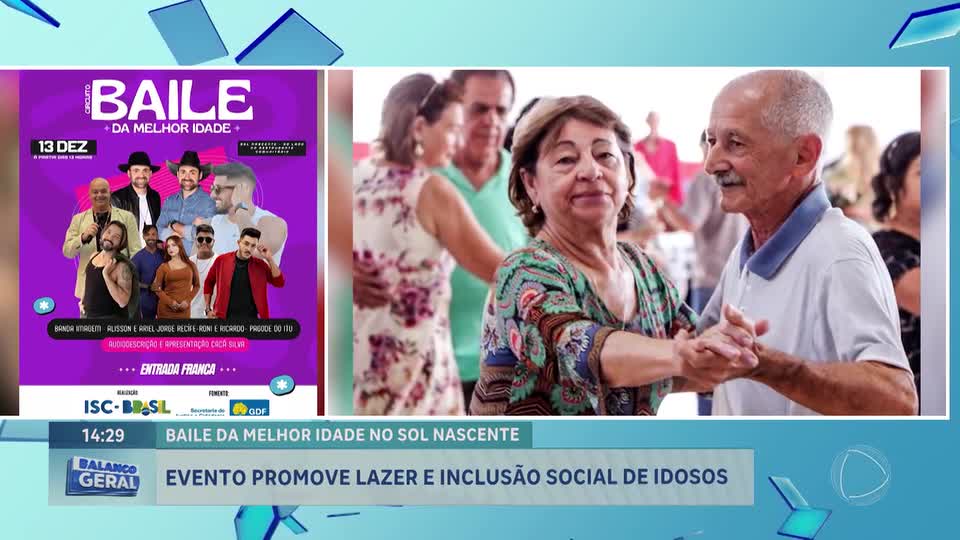 Sol Nascente (DF) recebe Circuito Baile da Melhor Idade com música, inclusão e celebração