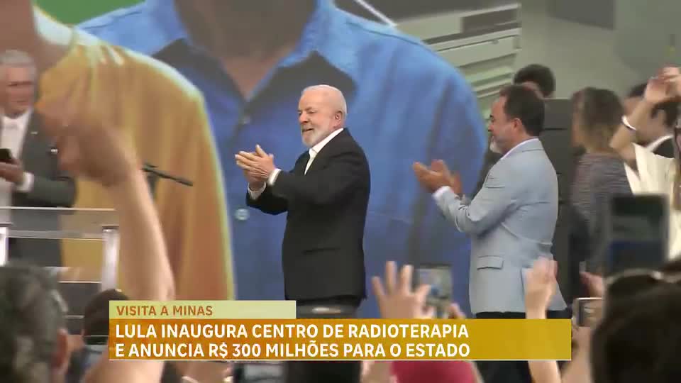 Lula inaugura centro de radioterapia e anuncia R$ 300 milhões para Minas Gerais