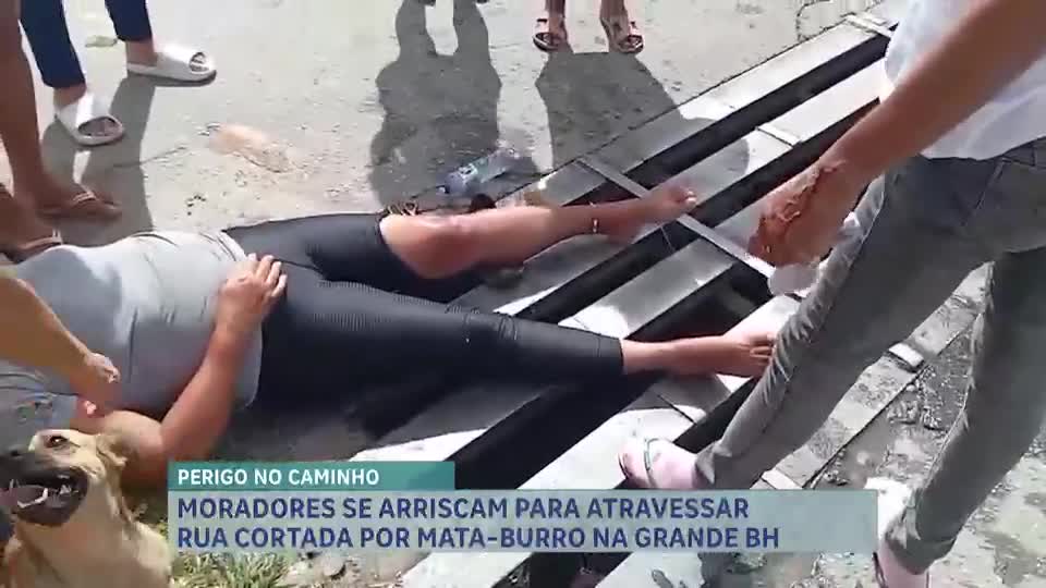 "Mata-burro" mal posicionado gera preocupação para moradores em Santa Luzia (MG)