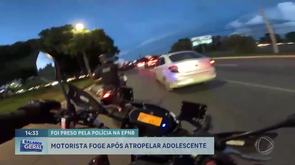 Polícia prende motorista que fugiu após atropelar adolescente em Taguatinga (DF)