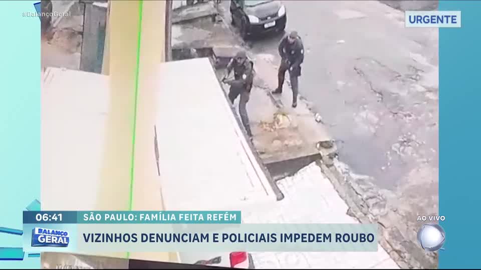 Polícia é acionada por vizinhos e liberta família que era feita refém na Grande São Paulo