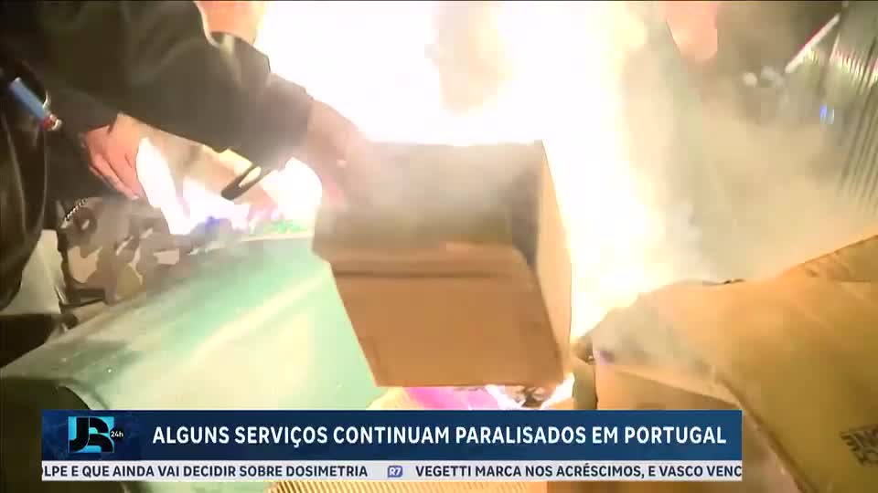 Greve contra reforma trabalhista acontece em Lisboa, Portugal