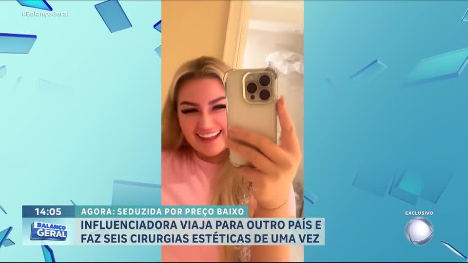 Influenciadora britânica viaja para a Turquia e faz seis cirurgias estéticas de uma vez