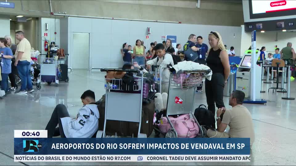 Vendavais em São Paulo, Rio e Brasília causam mortes e cancelamentos de voos