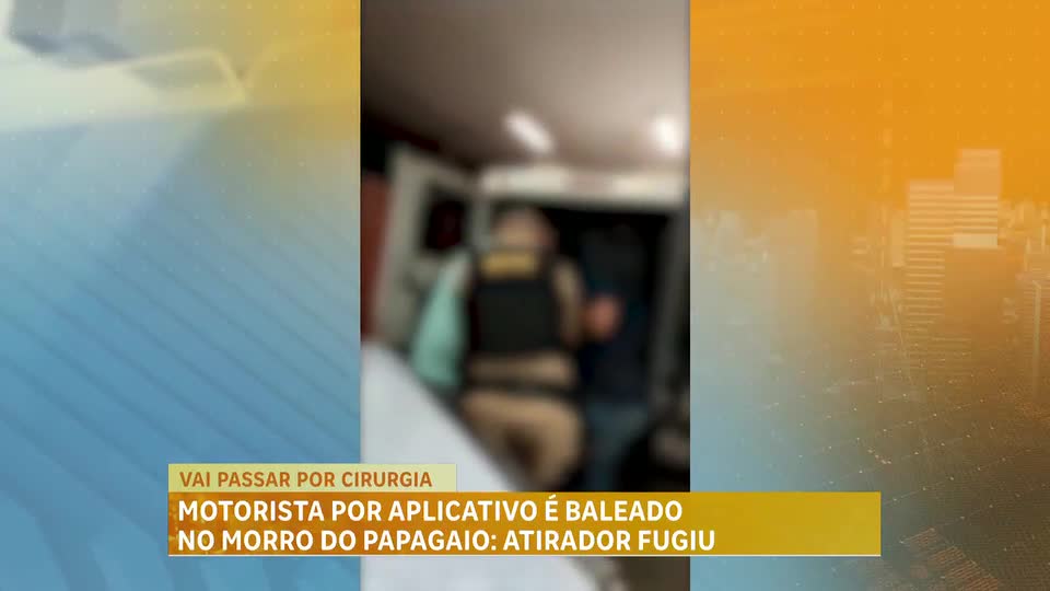 Motorista por aplicativo é baleado no Morro do Papagaio, em Belo Horizonte
