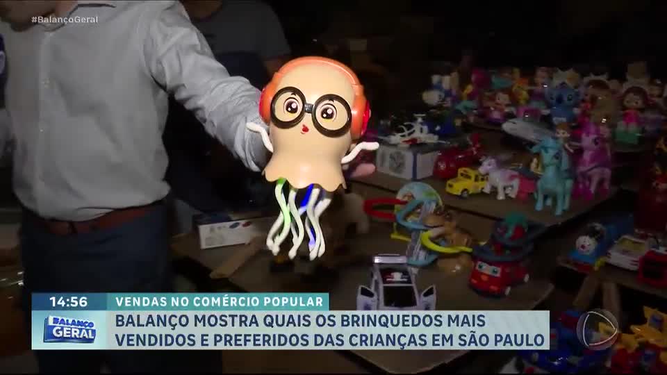 Balanço Geral mostra quais os brinquedos mais vendidos e preferidos das crianças em São Paulo