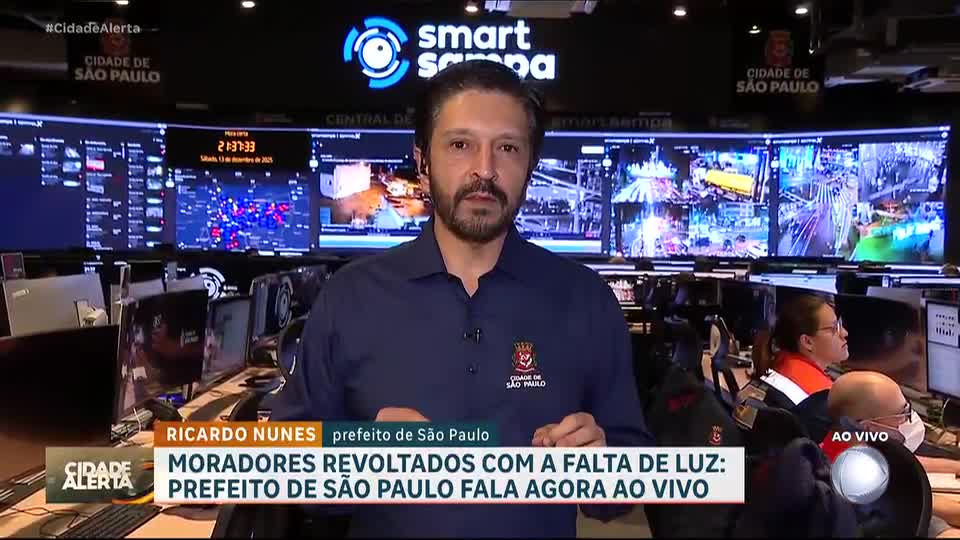 'Um transtorno enorme que a Enel está causando', diz Ricardo Nunes em entrevista ao Cidade Alerta