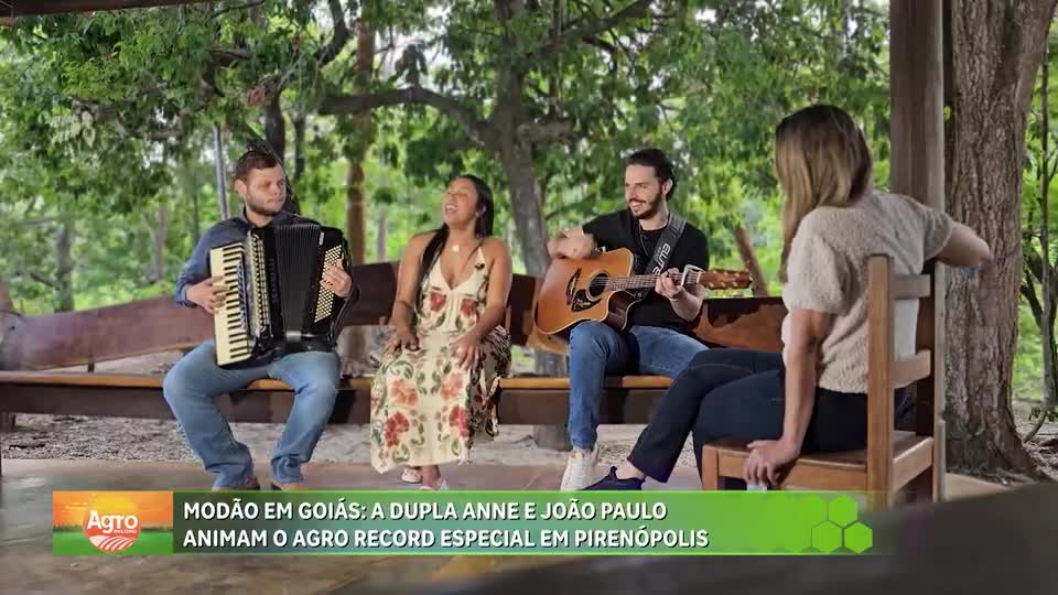 Modão em Goiás: Anne e João Paulo animam Agro Record especial em Pirenópolis (GO)