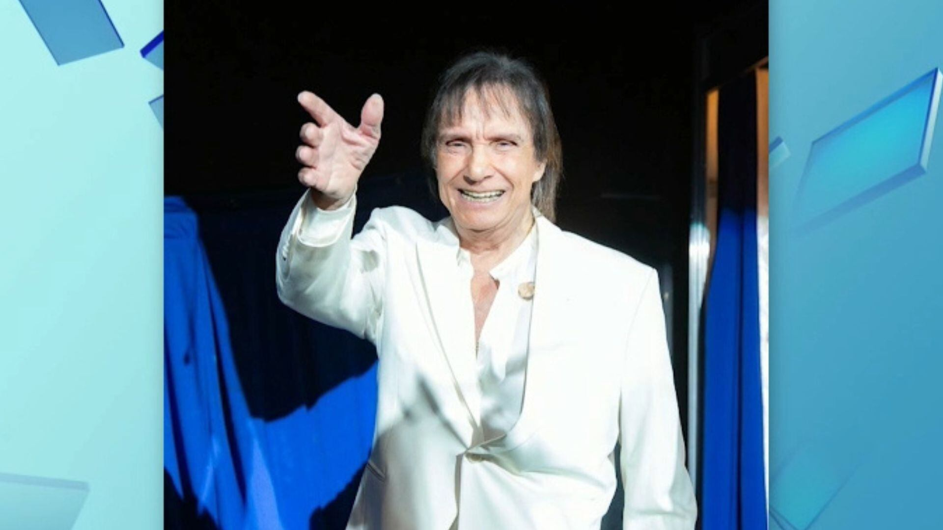 Roberto Carlos mantém agenda de shows após sofrer acidente em gravação