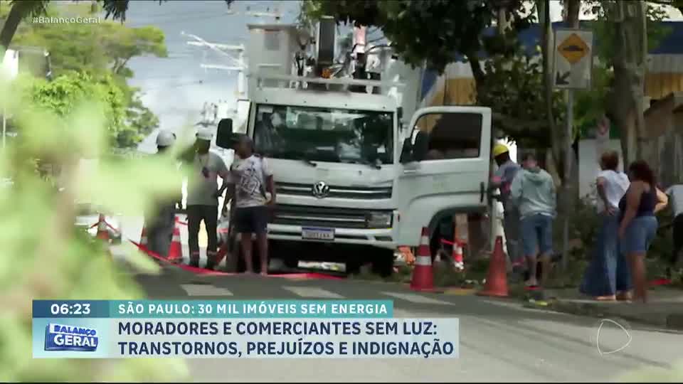 Cinco dias após ciclone, cerca de 30 mil pessoas seguem sem energia em SP
