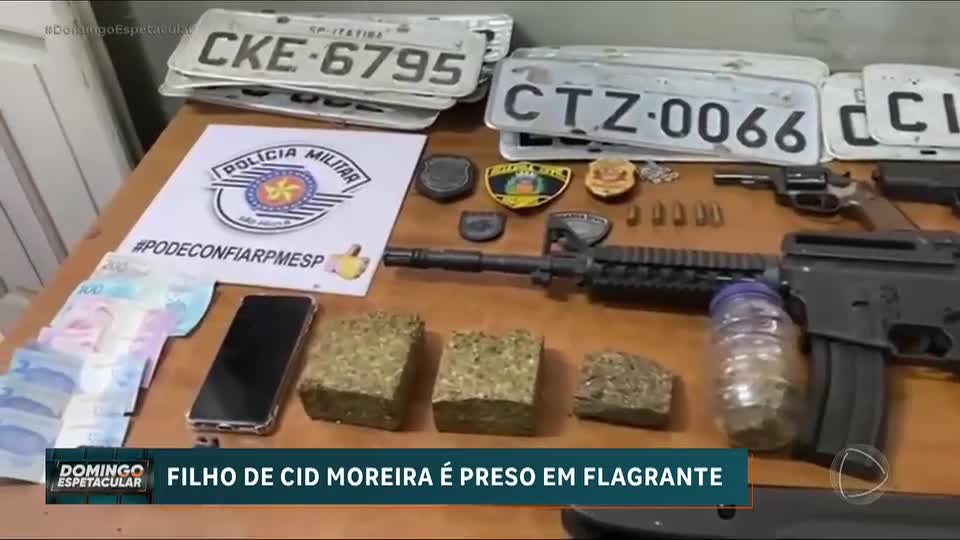 Filho de Cid Moreira é preso em São Pedro (SP) por posse de drogas e armas