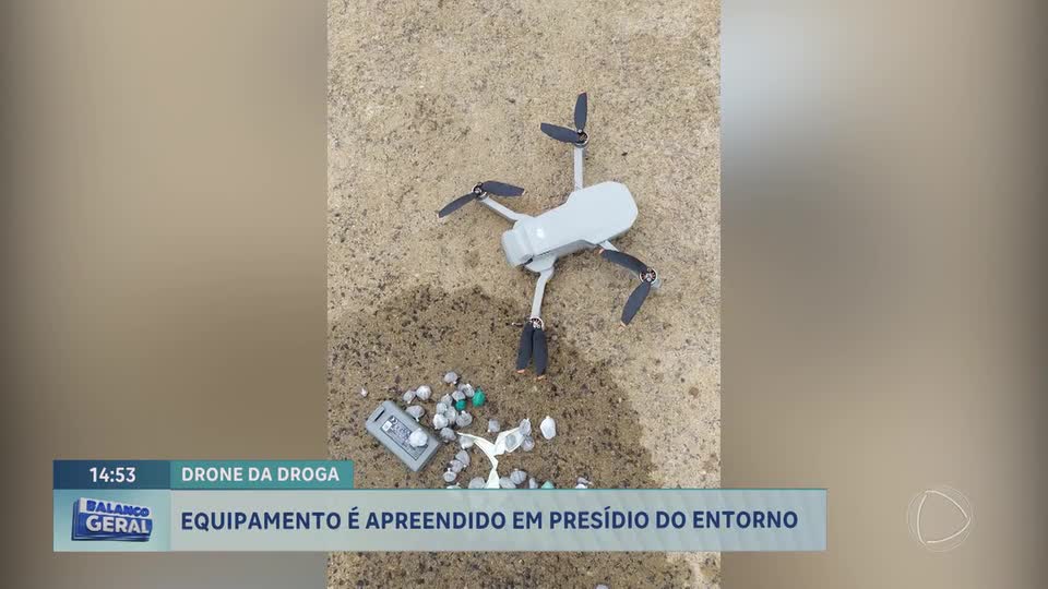Policial penal intercepta drone que levava drogas para presídio em Planaltina de Goiás