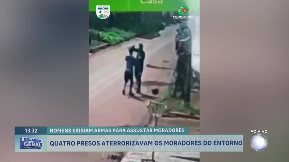 Quatro homens são presos após flagrante de disparos em via pública em Planaltina de Goiás