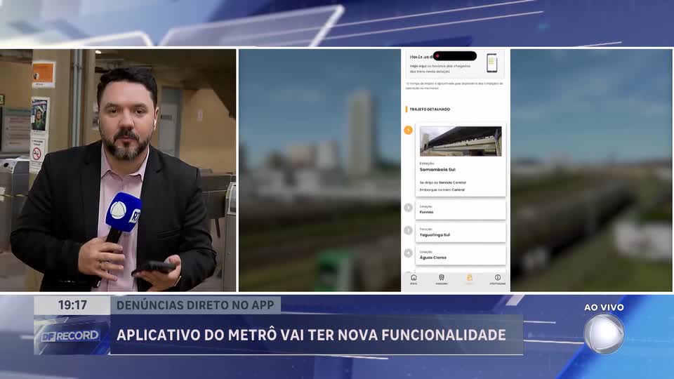 Aplicativo do Metrô DF passa a permitir denúncias anônimas sobre segurança nas estações