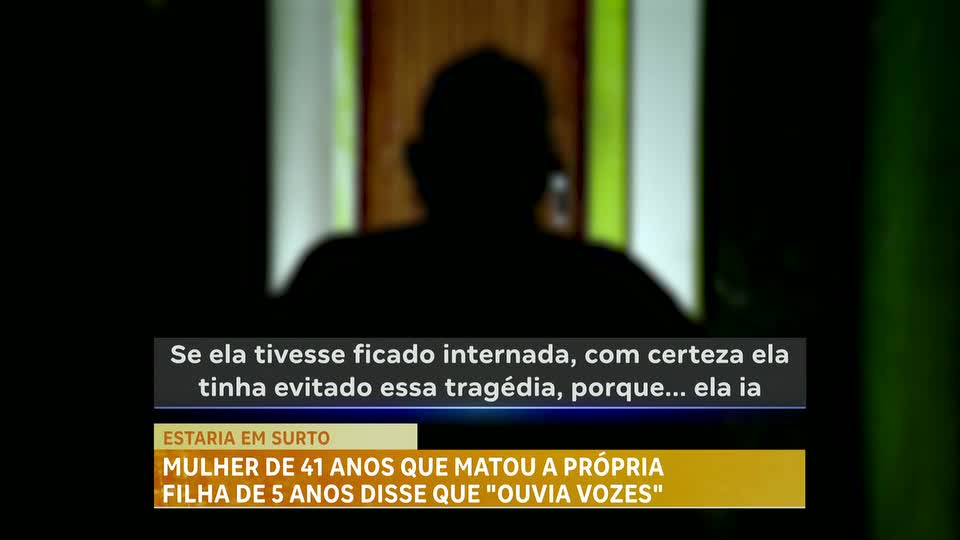 Mulher de 41 anos que matou a própria filha de cinco anos em Betim (MG) disse que "ouvia vozes"