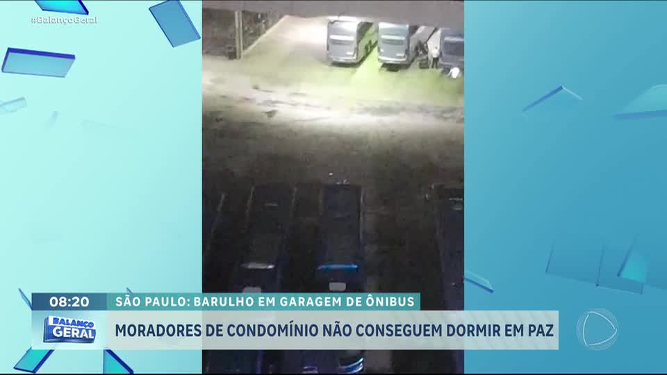 Barulho em garagem de ônibus atrapalha sono de moradores em condomínio na zona norte de São Paulo