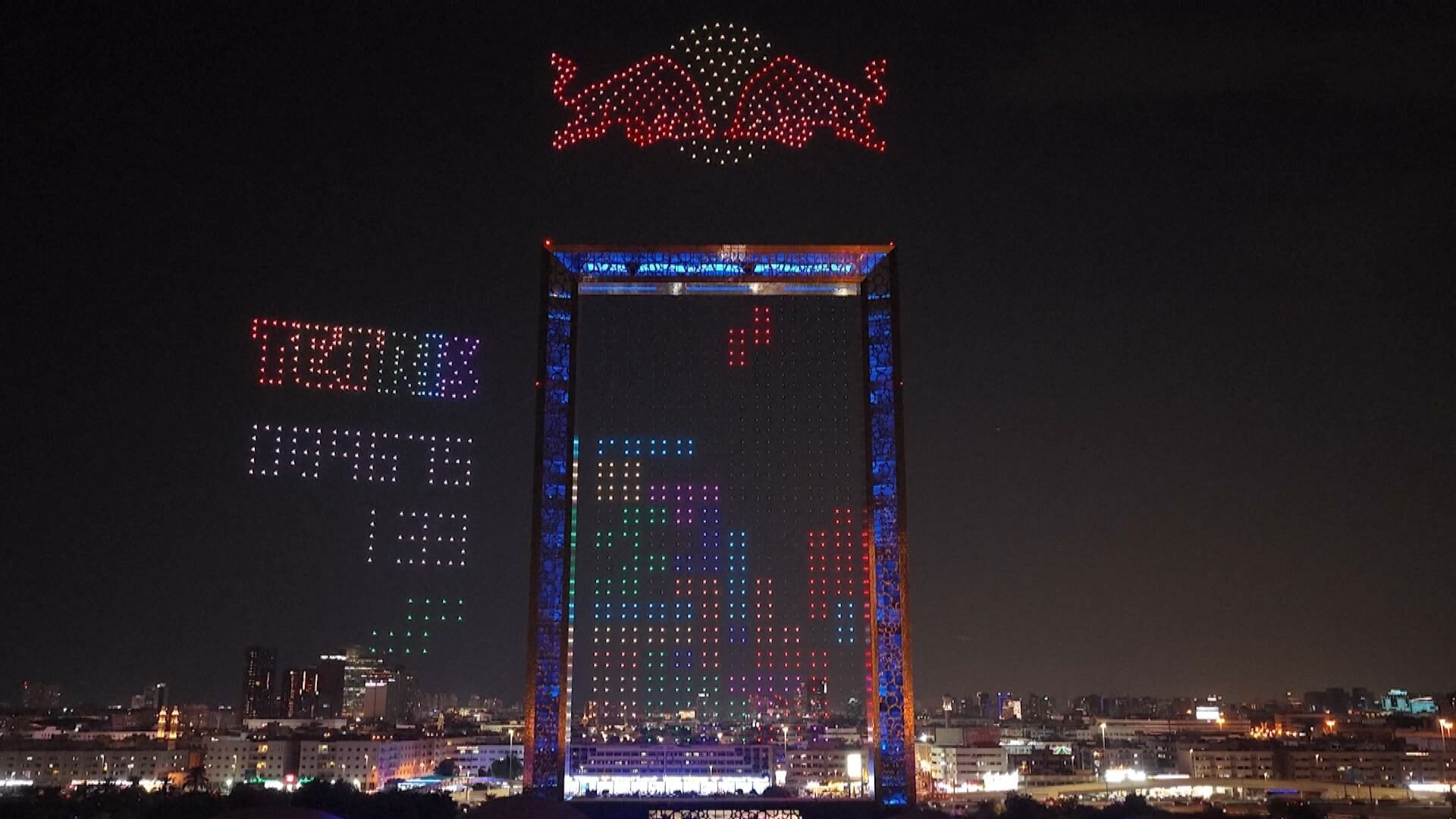 Campeonato de Tetris transforma monumento de Dubai