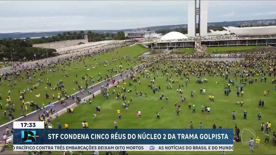 STF vota pela condenação de cinco réus do núcleo dois da trama golpista