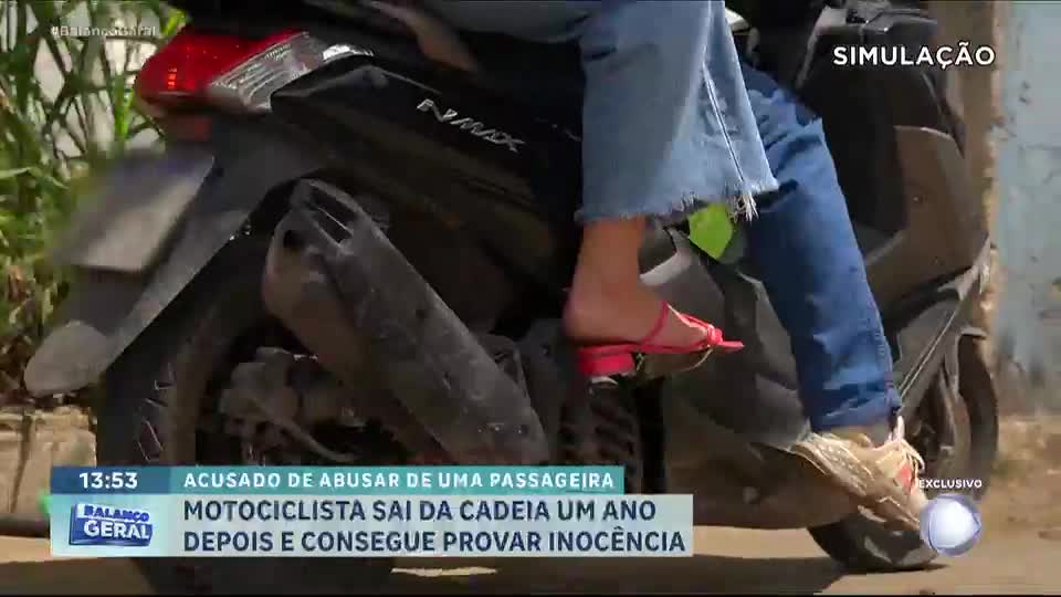 Motociclista acusado injustamente de estupro por passageira é solto após provar inocência