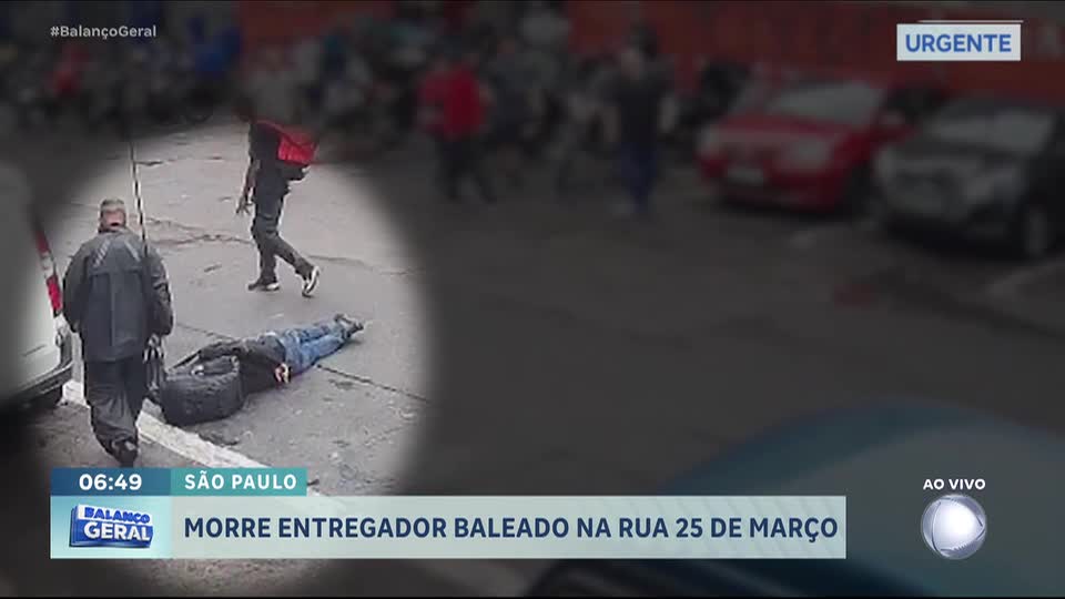 Entregador baleado na 25 de Março morre após dois meses internado em São Paulo
