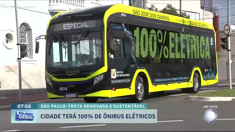 São José dos Campos (SP) planeja ter frota de ônibus 100% elétrica até 2026