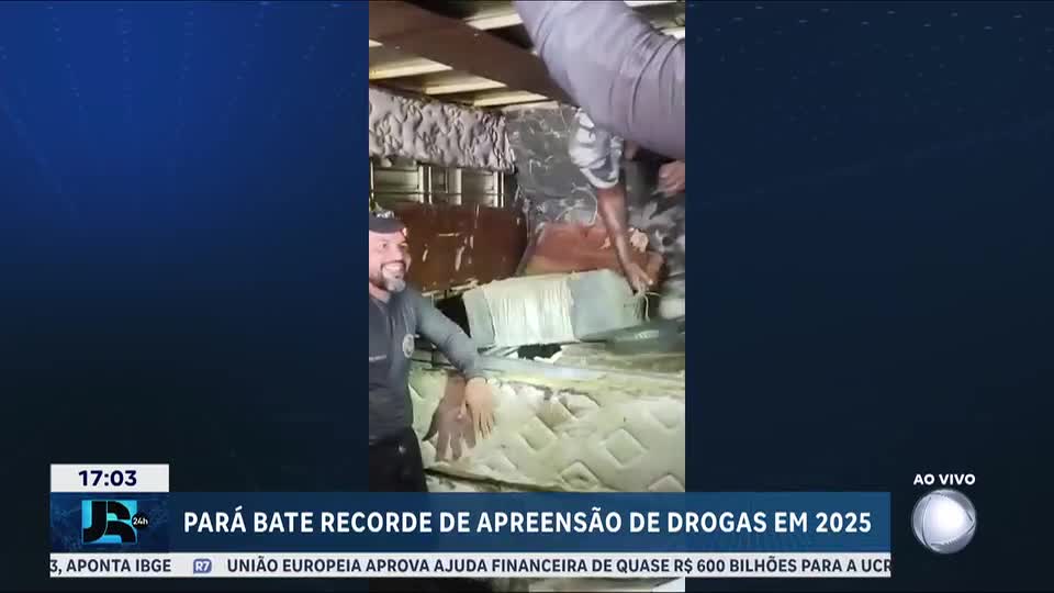 Pará registra recorde de apreensões de drogas em 2025