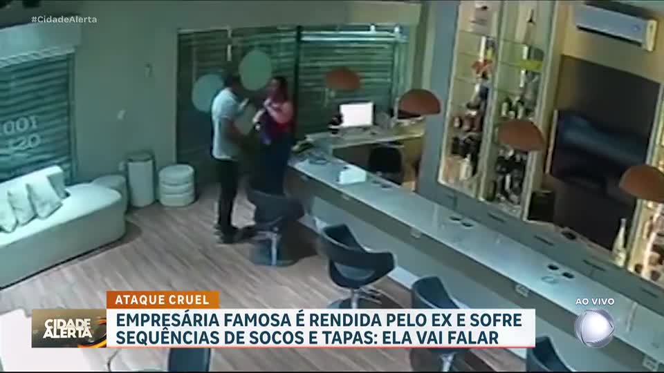 Empresária famosa é rendida pelo ex-namorado e é agredida com socos e tapas